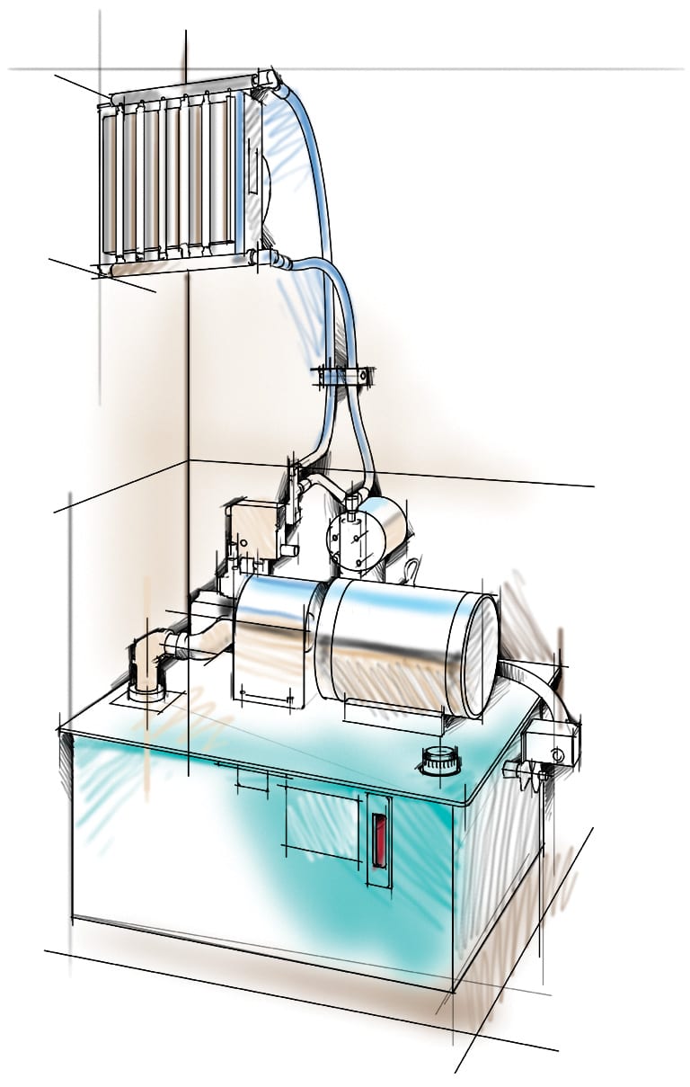 NOIL cooling system